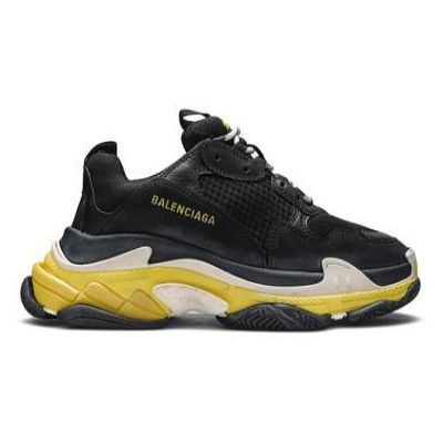 Cheap Balenciaga Triple S Sneaker Black Yellow