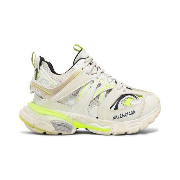 Cheap Balenciaga Track Worn Out In White Fluo Yellow