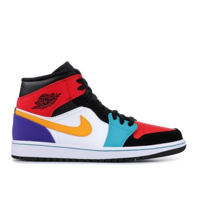 Cheap AIR JORDAN 1 MID "MULTI-COLOR"