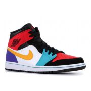 Cheap AIR JORDAN 1 MID "MULTI-COLOR"