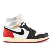 Cheap AIR JORDAN 1 RETRO HI NRG/UN "UNION" BLACK RED