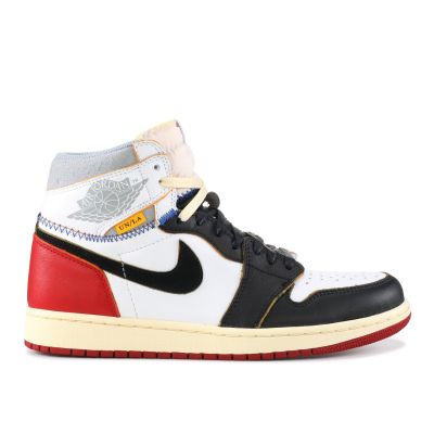 Cheap AIR JORDAN 1 RETRO HI NRG/UN "UNION" BLACK RED