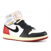 Cheap AIR JORDAN 1 RETRO HI NRG/UN "UNION" BLACK RED