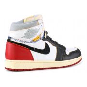 Cheap AIR JORDAN 1 RETRO HI NRG/UN "UNION" BLACK RED