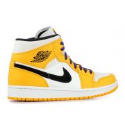 Cheap AIR JORDAN 1 MID SE "LAKERS" FOR SALE