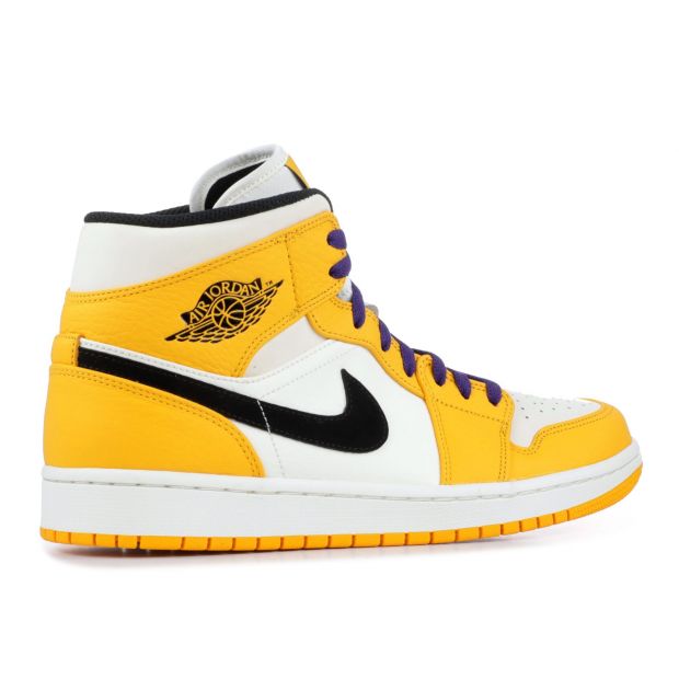 Cheap AIR JORDAN 1 MID SE "LAKERS" FOR SALE